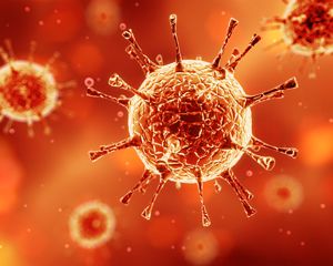 Komórki wirusa enetrowirusy które mogą być jedną z przyczyn cukrzycy typu 1